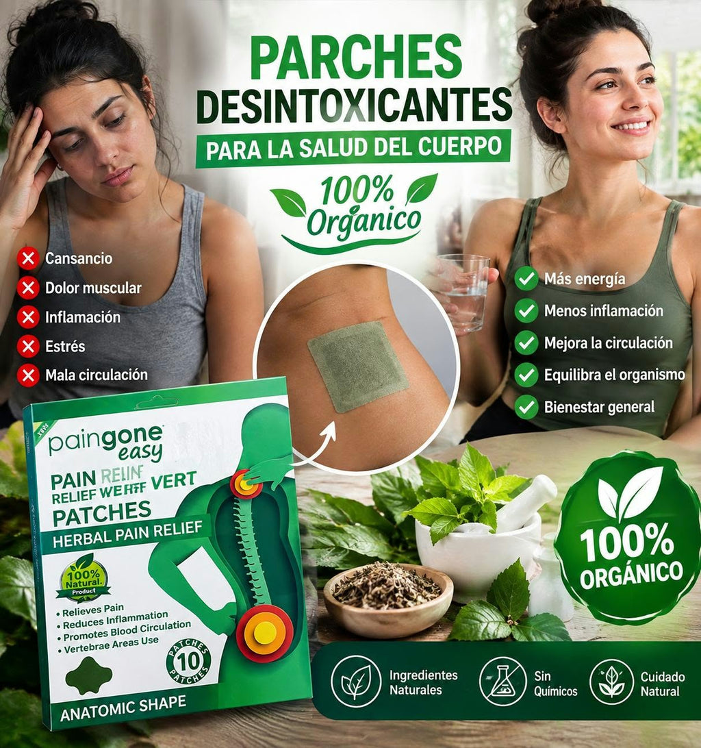 Parches Desintoxicantes / Alivio natural y bienestar corporal